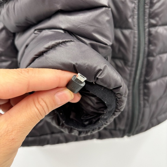 Ravean 100% Down Heated Jacket Detachable Hood Size Small - Picture 8 of 13